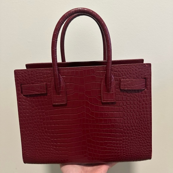 SAC DE JOUR BABY IN MATTE CROCODILE EMBOSSED LEATHER - Picture 8 of 9